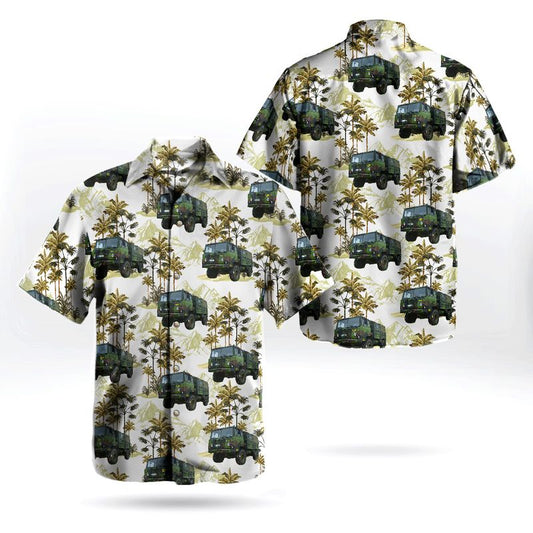 Swedish Army Scania SBA111 Truck Hawaiian Shirt