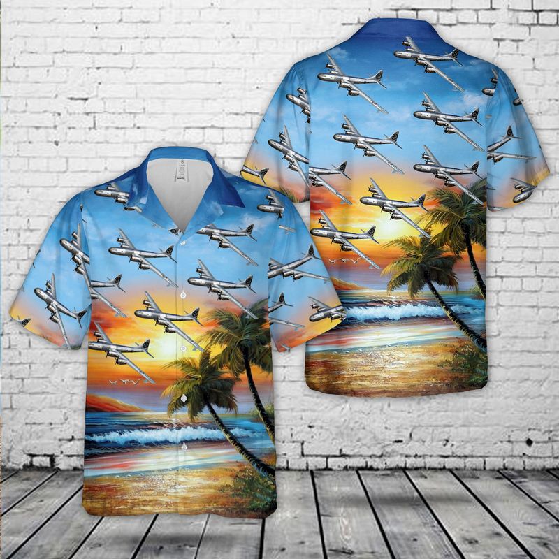 Boeing B-29 Superfortress Enola Gay airplane Hawaiian Shirt