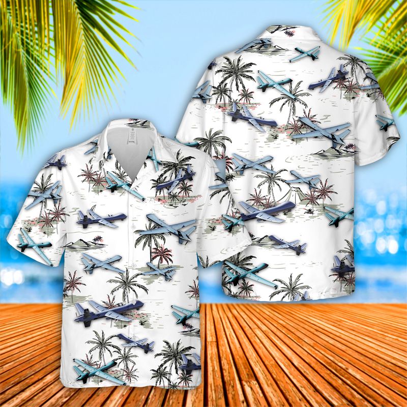 U.S. Air Force MQ-9A Reaper Hawaiian Shirt