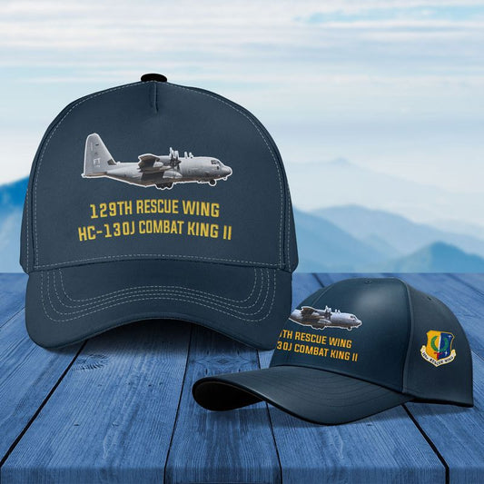 California Air National Guard 129th Rescue Wing HC-130J Combat King II Baseball Cap