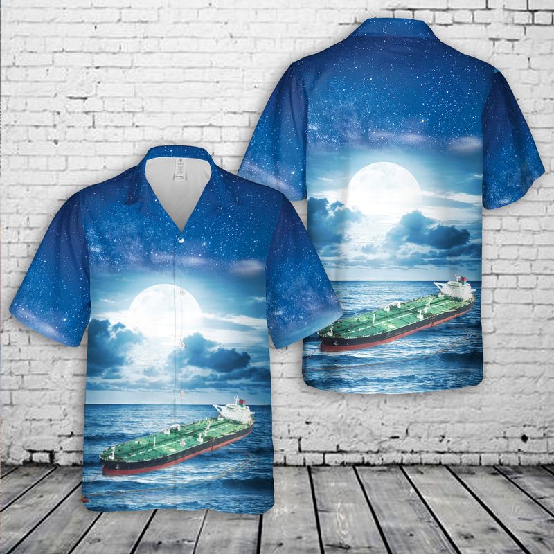 British Pioneer Crude Oil Tanker Ship Hawaiian Shirt