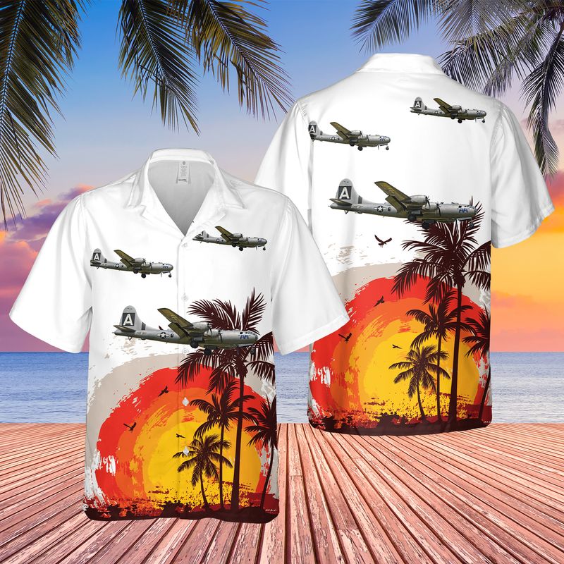 US Air Force Boeing B-29 Superfortress A FIFI (NX529B) Hawaiian Shirt