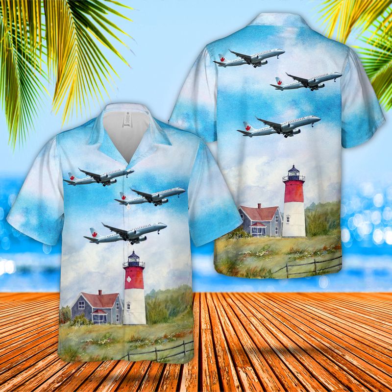 Air Canada Embraer 190-100IGW Hawaiian Shirt