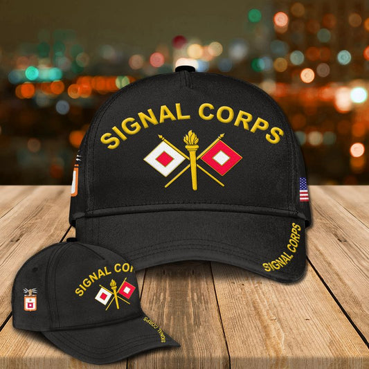 US Army Signal Corps Branch Badge Baseball Cap
