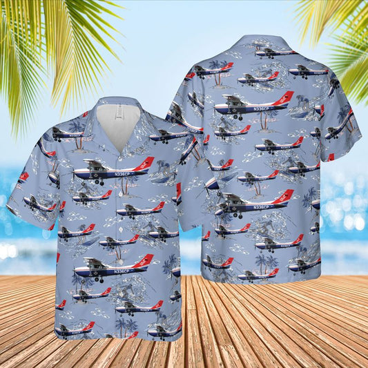 US Air Force Civil Air Patrol Cessna T182T Turbo Skylane Hawaiian Shirt