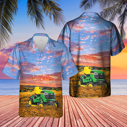 John Deere E180 Lawn Tractor Hawaiian Shirt