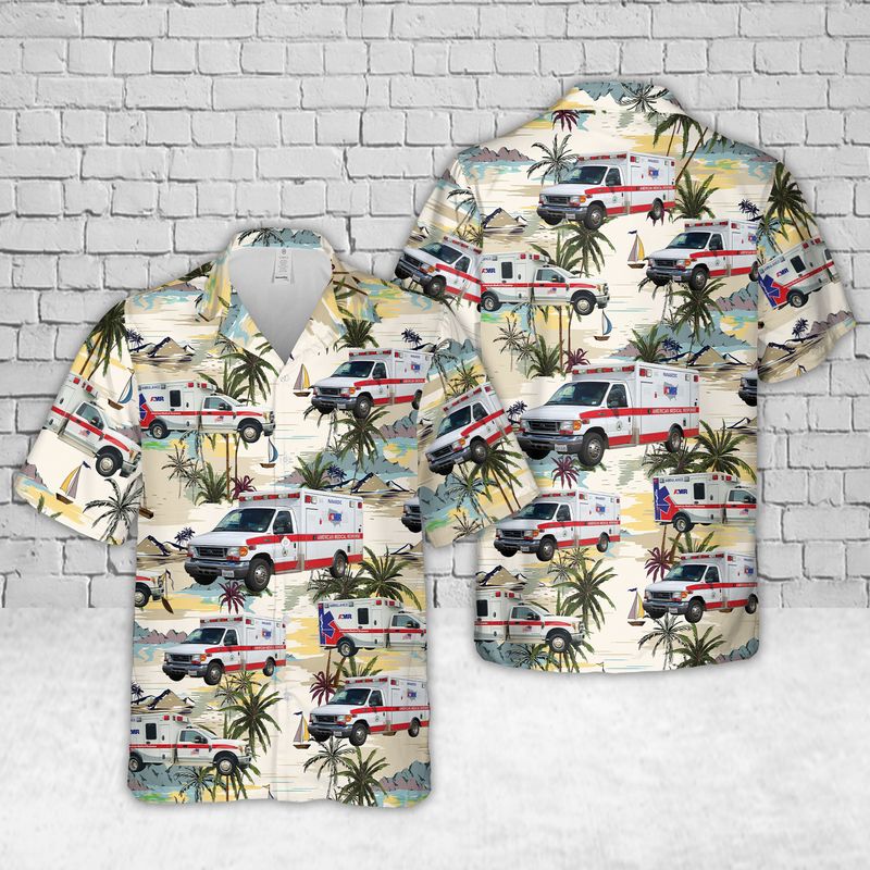 Washington AMR Ambulance Hawaiian Shirt