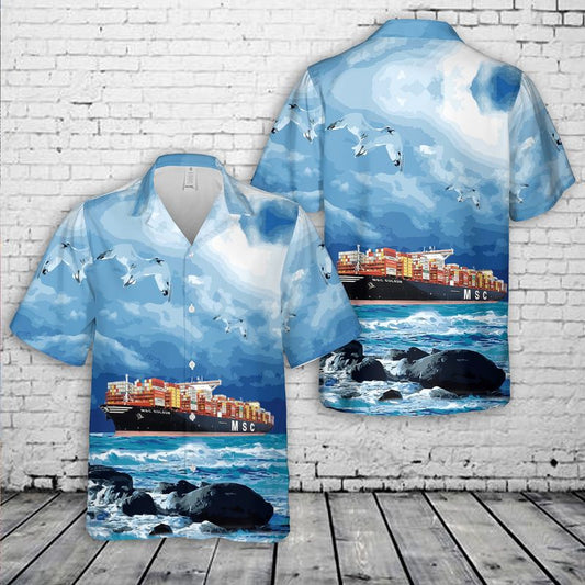 Mediterranean Shipping Company MSC Gulsun Hawaiian Shirt