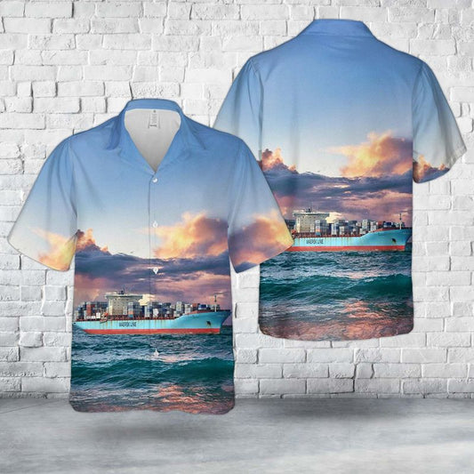 Soroe Maersk Container Ship Hawaiian Shirt
