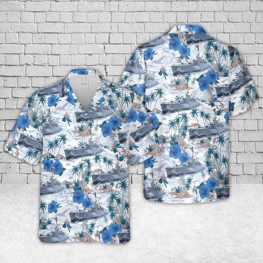 Royal Australian Navy HMAS Yarra (DE 45) Hawaiian Shirt