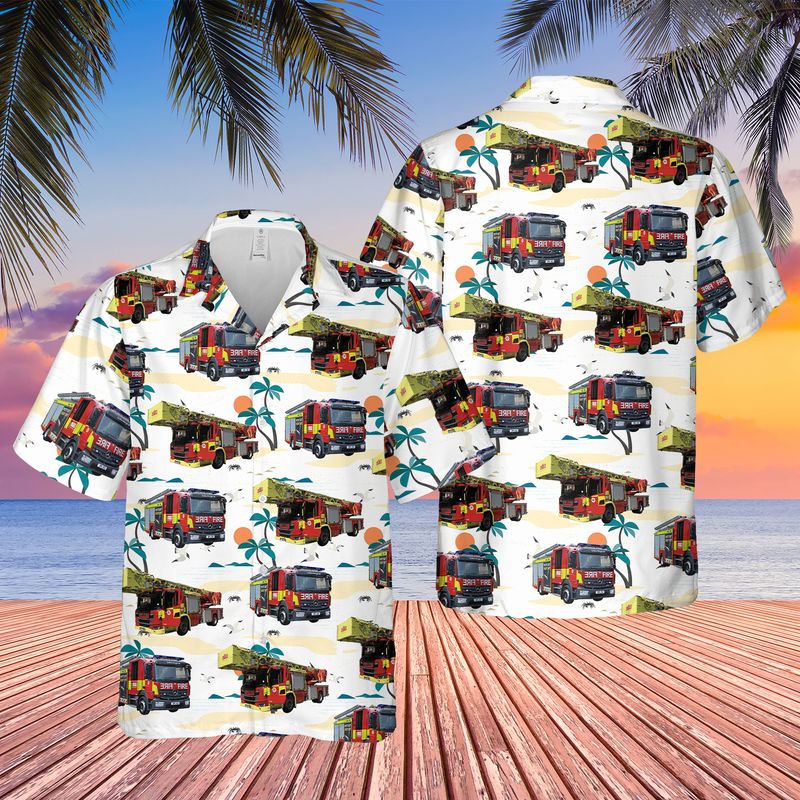 United Kingdom London Fire Brigade Hawaiian Shirt