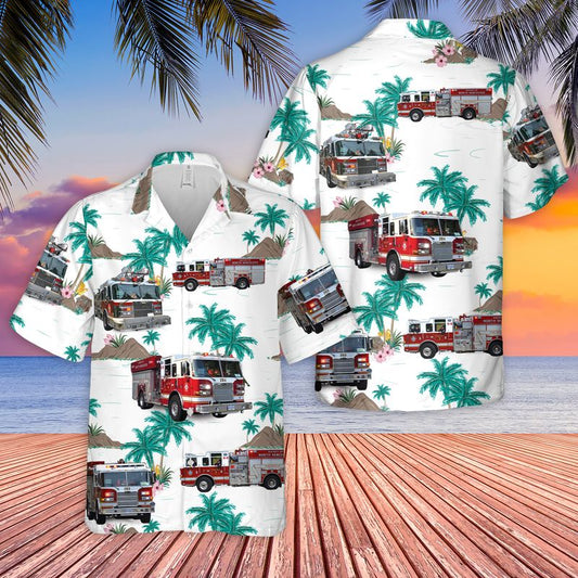 District of North Vancouver Fire and Rescue Hawaiian Shirt