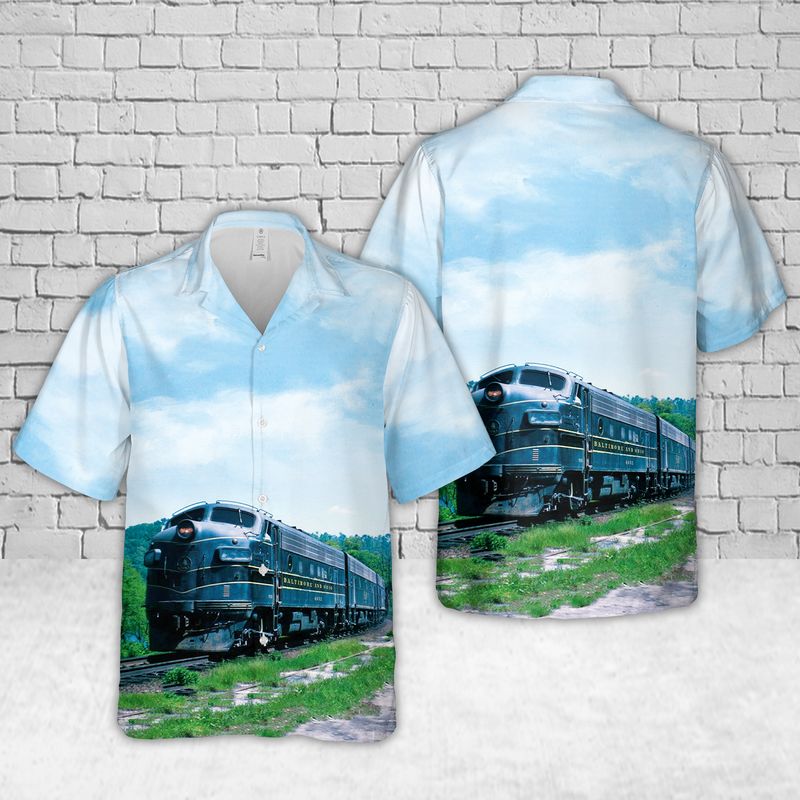 Baltimore and Ohio Railroad Hawaiian Shirt