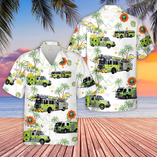 Florida Miami-Dade Fire Rescue Department Hawaiian Shirt