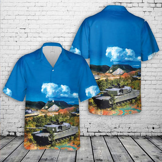 North Carolina Army National Guard M1 Abrams Main Battle Tanks Hawaiian Shirt