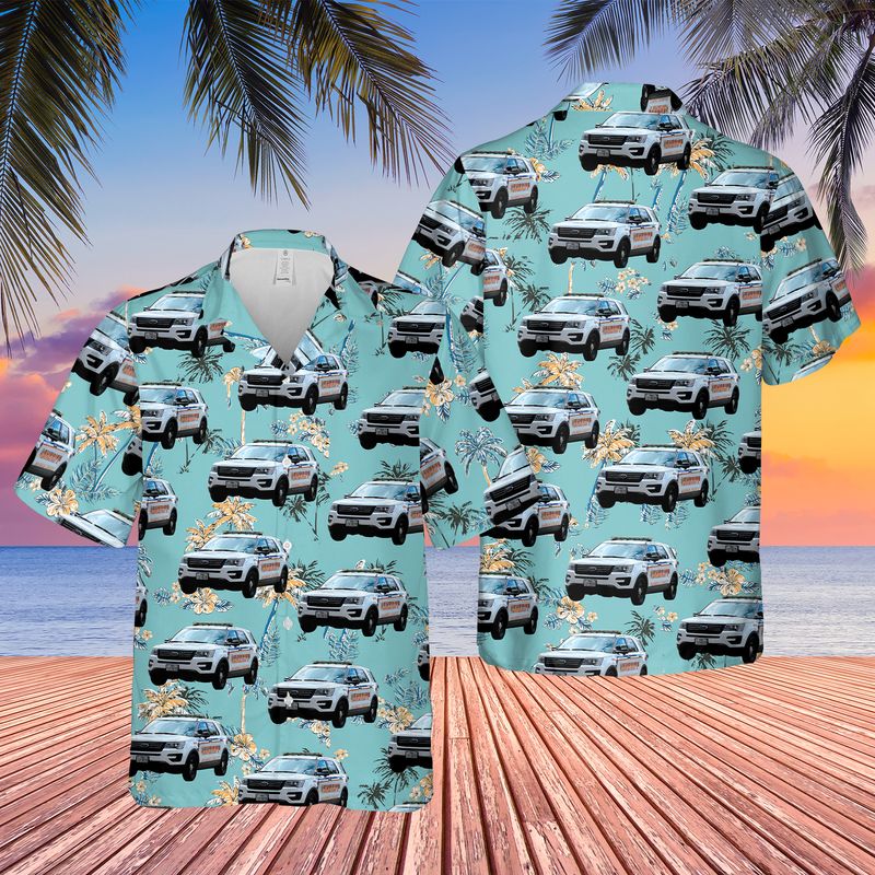 Texas Harris County Sheriff's Office Ford Police Interceptor Utility Hawaiian Shirt