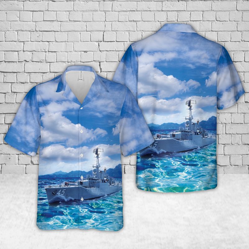 Royal Australian Navy HMAS Yarra (DE 45) Hawaiian Shirt