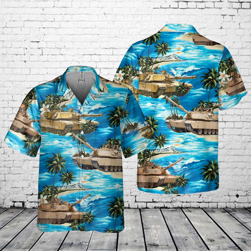 M1 Abrams Hawaiian Shirt