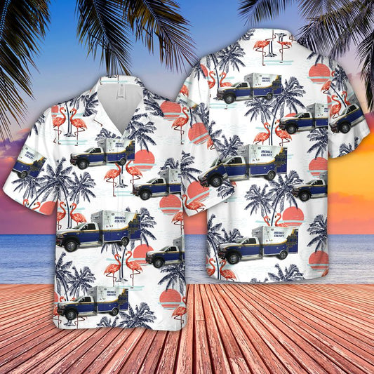 Iredell County North Carolina NC Emergency Medical Services Hawaiian Shirt