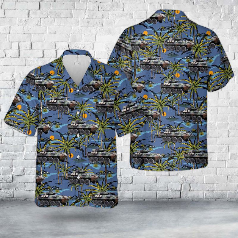 U.S. Marine Corps Light Armored Vehicle LAV-25 Hawaiian Shirt