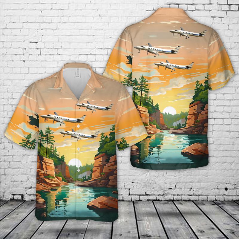 Fairchild Swearingen Metroliner Hawaiian Shirt