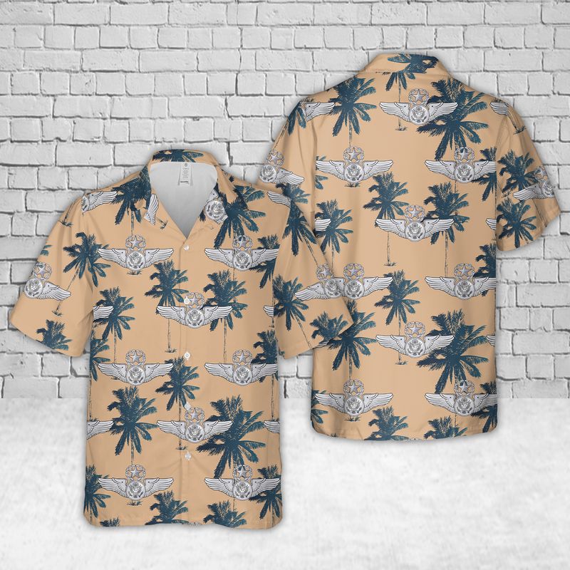 US Air Force Chief Enlisted Aircrew Hawaiian Shirt