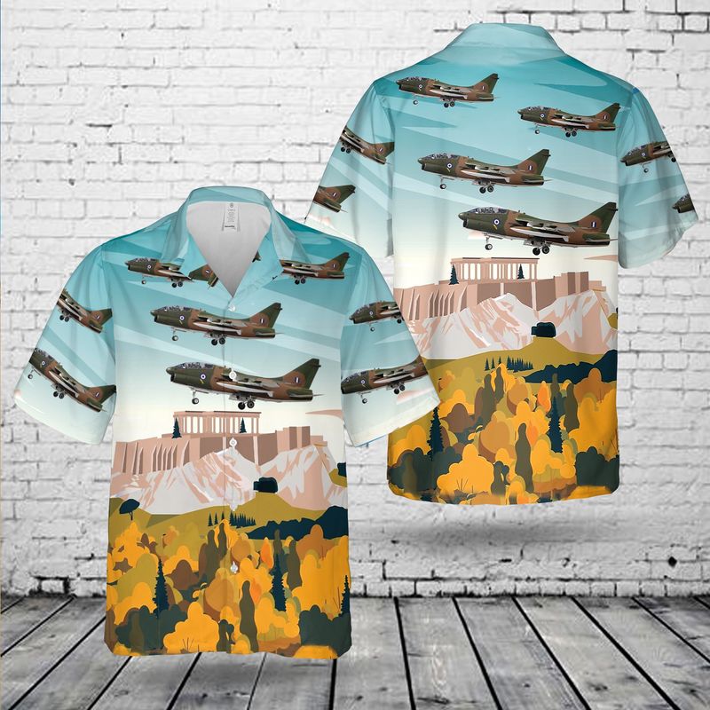 LTV TA-7C Corsair II of the Hellenic Air Force Hawaiian Shirt