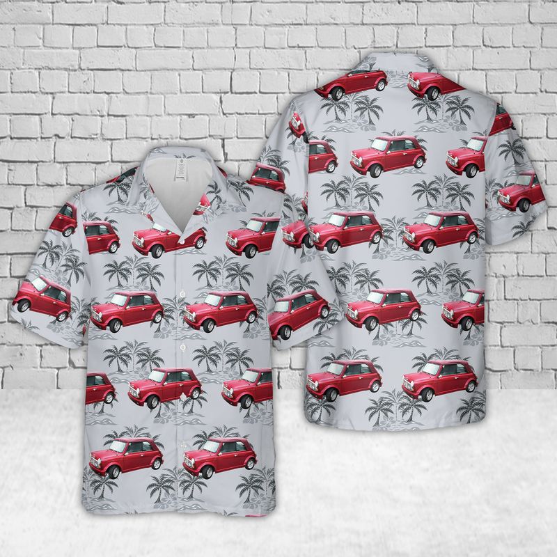 United Kingdom Mini Car 1994 Rover Mini 1300i Cabriolet Hawaiian Shirt