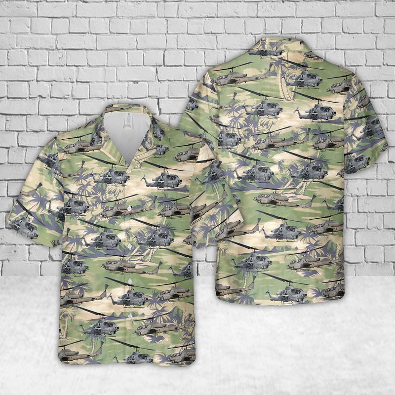 USMC AH-1 Super Cobra Hawaiian Shirt