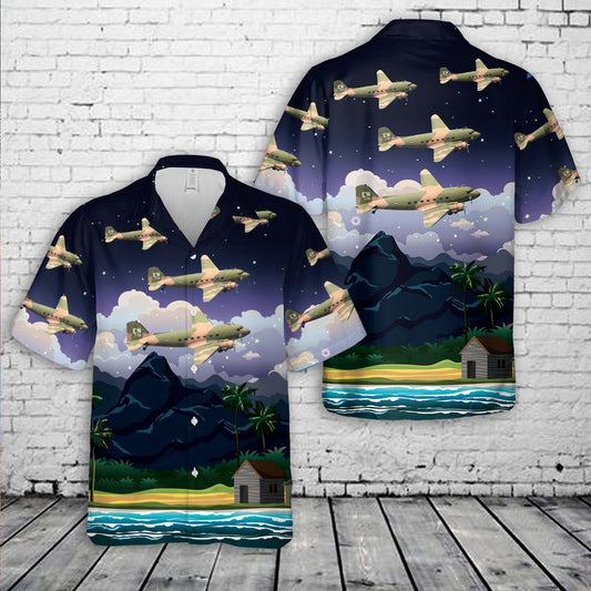 USAF Douglas AC-47 Spooky Hawaiian Shirt