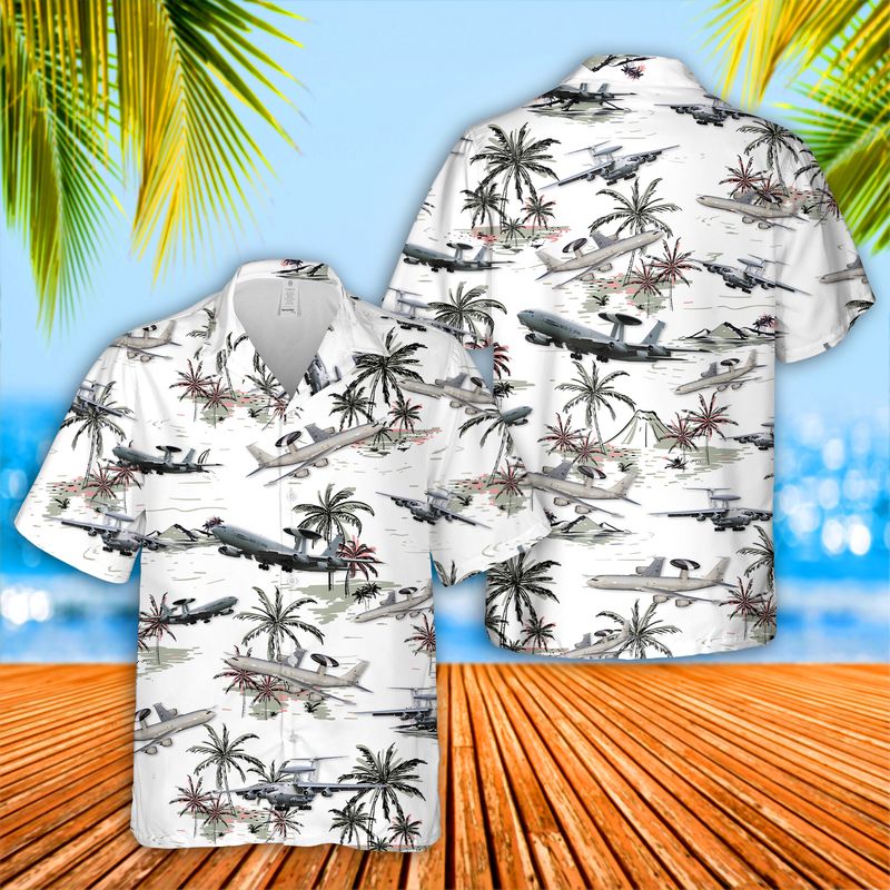 Boeing E-3 Sentry Hawaiian Shirt