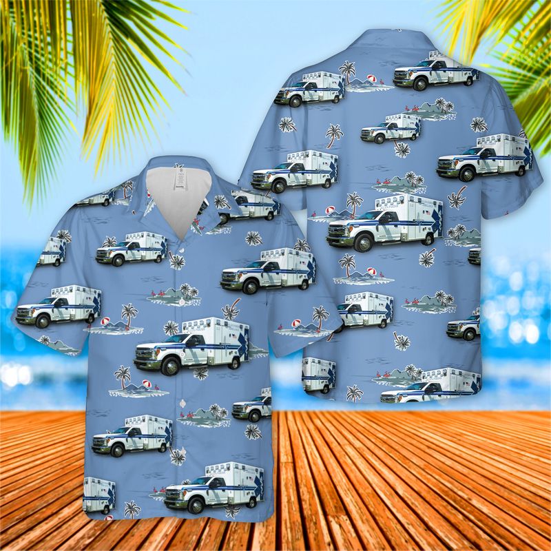 Louisiana Allen Parish Ambulance Service Hawaiian Shirt