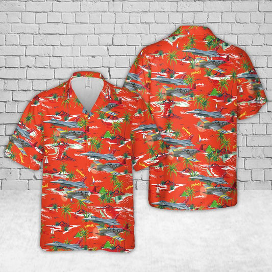 Alabama National Guard's Red-Tail livery P-51C And F-16 Hawaiian Shirt