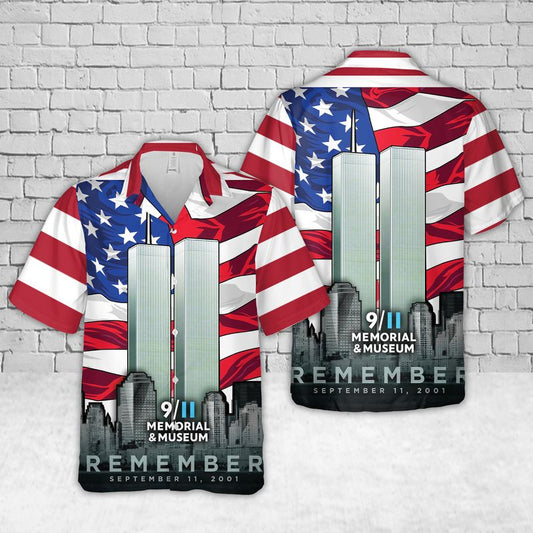 Never Forget 20th Anniversary 9-11 Hawaiian Shirt