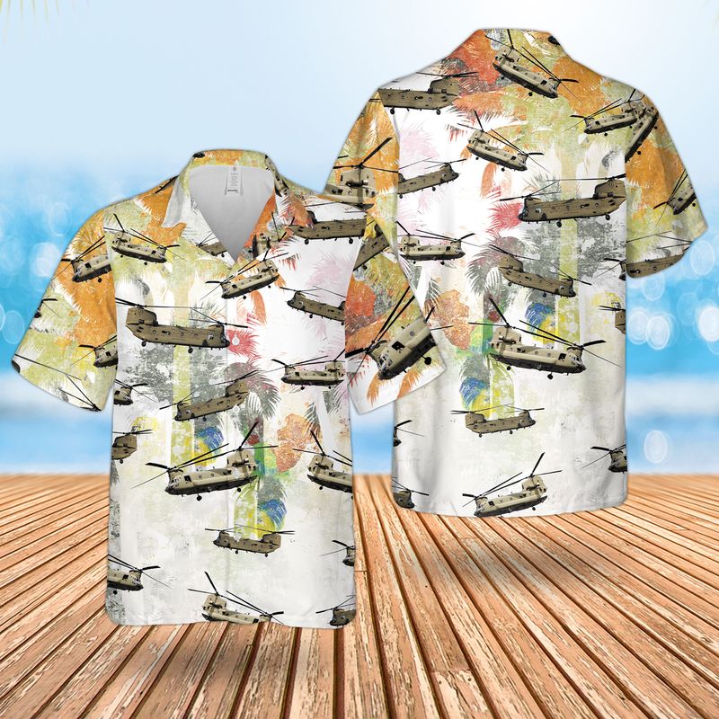 United States Army Boeing CH-47 Chinook Hawaiian Shirt