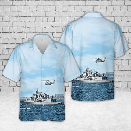 HMNZS Te Kaha Royal New Zealand Navy Hawaiian Shirt