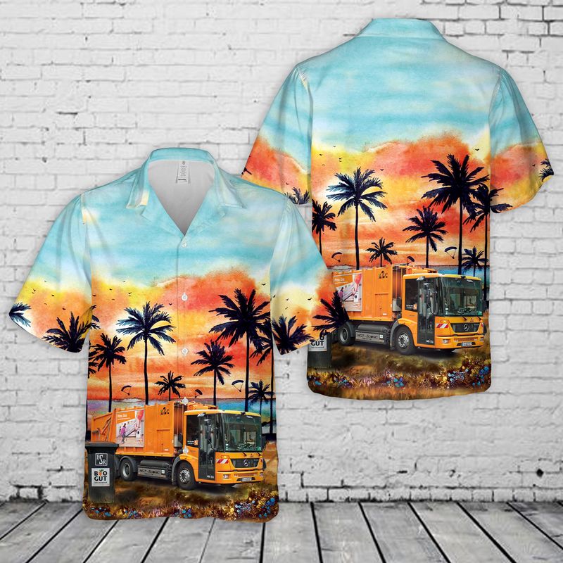 BSR Garbage Truck Hawaiian Shirt