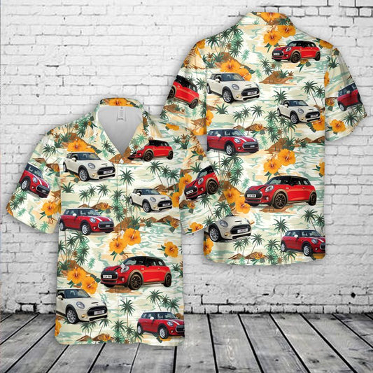 2014 Mini Cooper 3-door hatchback Hawaiian Shirt