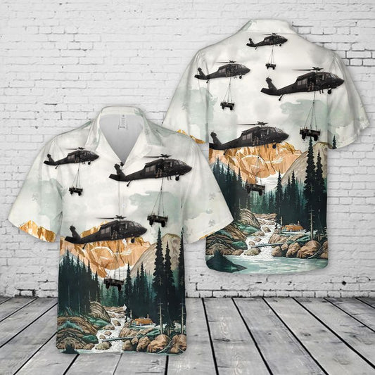 Colorado Army National Guard UH-60 Black Hawk helicopter, 2nd Battalion 135th Aviation Regiment Hawaiian Shirt