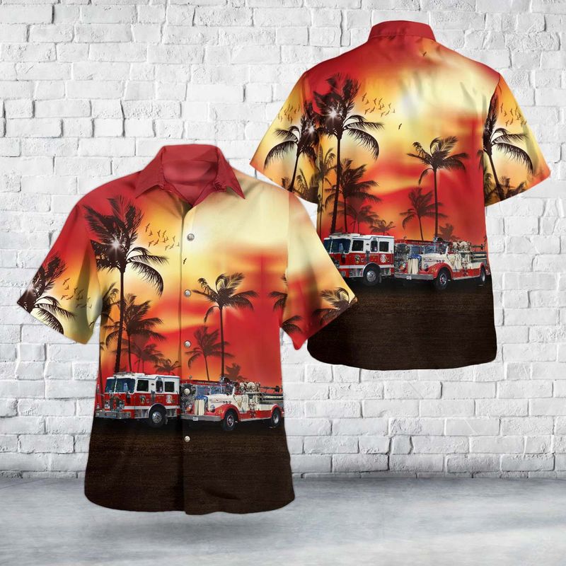 Hagerstown, Maryland, Company 5 - South Hagerstown Fire Company Hawaiian Shirt