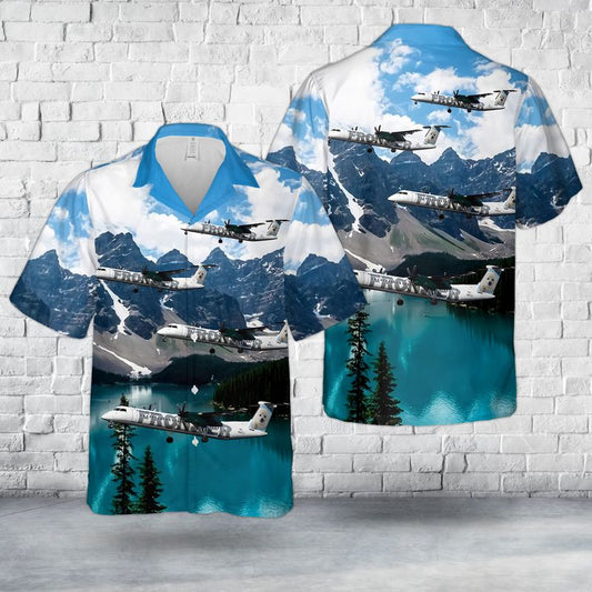 Frontier Airlines (Republic Airlines) Bombardier DHC-8-402 Q400 Hawaiian Shirt