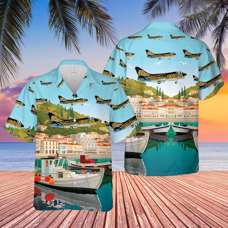 Hellenic Air Force LTV A-7E Corsair II Of 335th Squadron "Tigers" Hawaiian Shirt