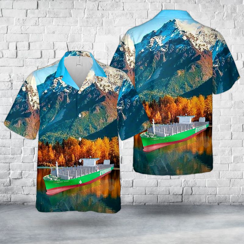 Evergreen Ever Alot Container Ship Hawaiian Shirt