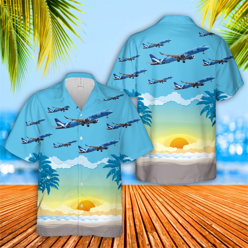 Breeze Airways Embraer 190-200IGW Hawaiian Shirt