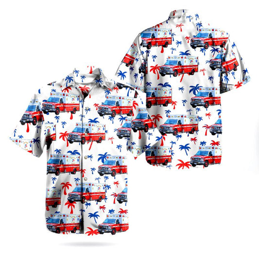 District of Columbia Ambulance Hawaiian Shirt