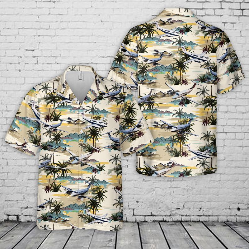 Beechcraft Super King Air Hawaiian Shirt