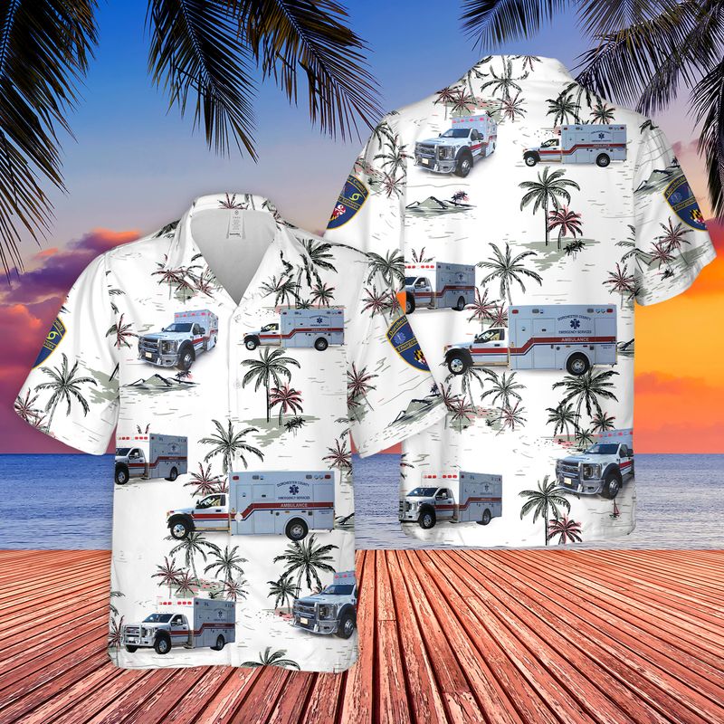 Dorchester County Dept. Emergency Services Hawaiian Shirt
