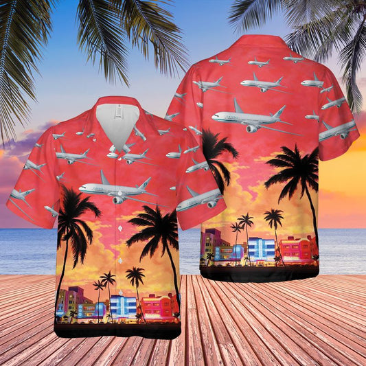 Crystal Skye Aircraft Boeing 777-200LR Hawaiian Shirt