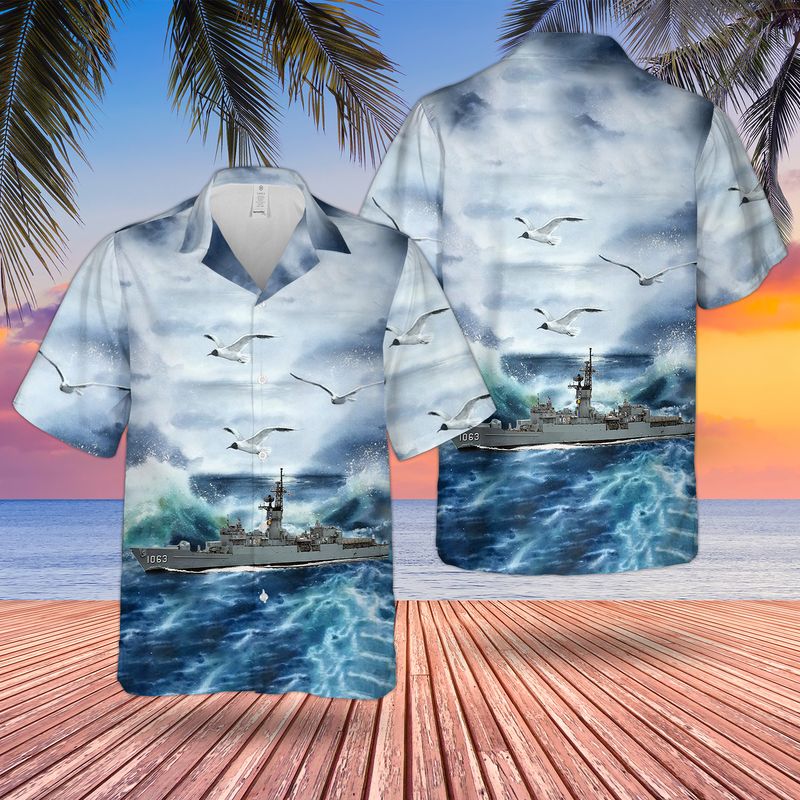 USS Reasoner (FF 1063) U.S Navy Ship Reunions Hawaiian Shirt