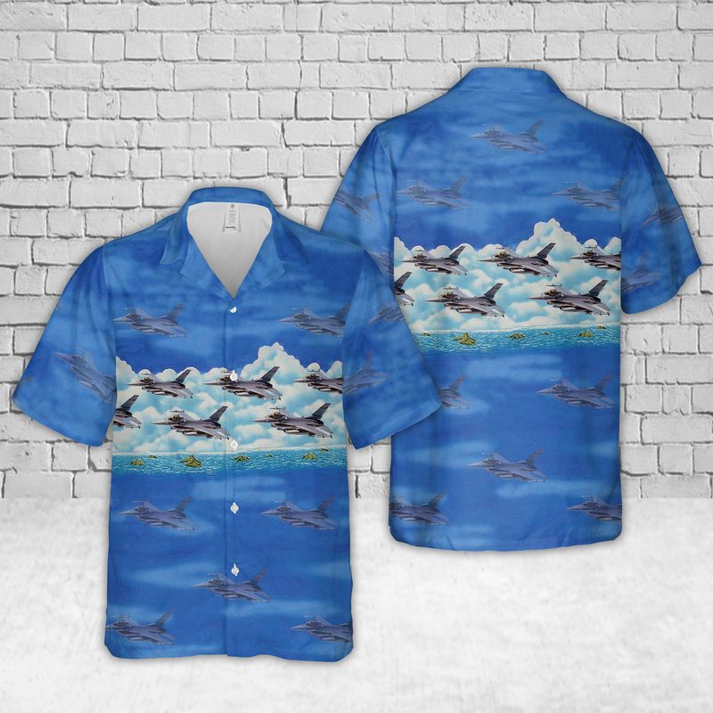 Air Force F-16C Fighting Falcon South Carolina Air Hawaiian Shirt